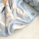 Set lenjerie pentru Patut Bebe din 6 piese Elefant albastru (18)